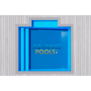 ATLANTIC 4 PATIO LEFT fibreglass lifestyle pool 4×3.5×1.0–1.4 m – Winelands Pools