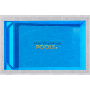 HARMONY fibreglass lifestyle pool 5×3×1.1–1.55 m – Winelands Pools