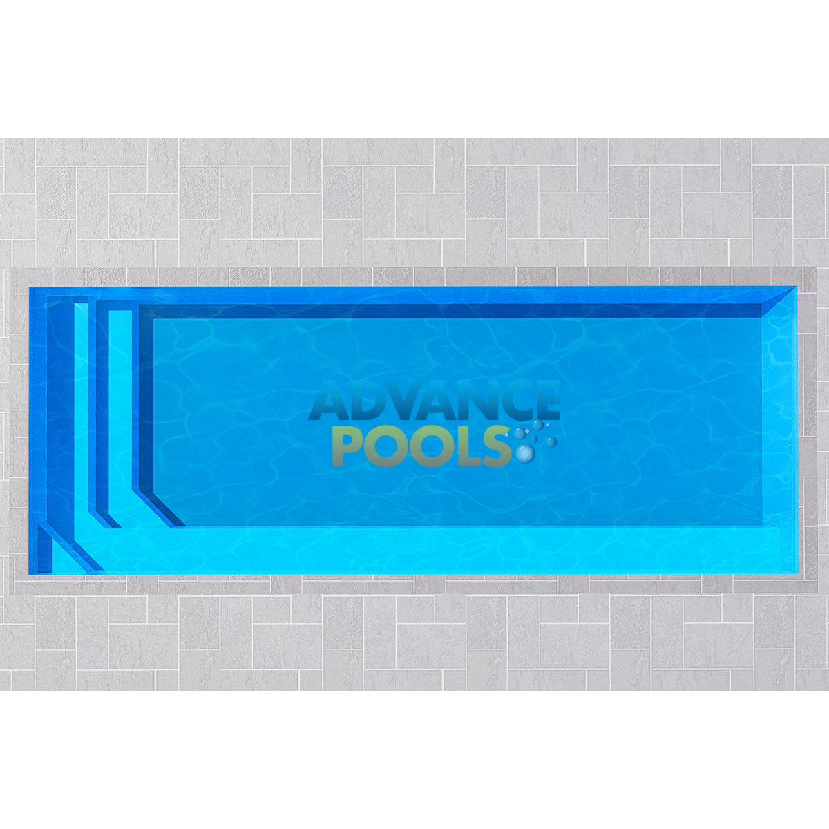 IBIZA 8 fibreglass lap pool 8×3×1.4 m – Winelands Pools