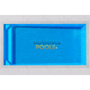 MELODY fibreglass lifestyle pool 6×3×1.1–1.65 m – Winelands Pools