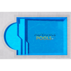 PACIFIC 4 BAY fibreglass lifestyle pool 5×3×1.0–1.4 m – Winelands Pools