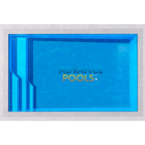 Pacific 5 fibreglass pool – 5m x 3m – 1.0m to 1.5m deep